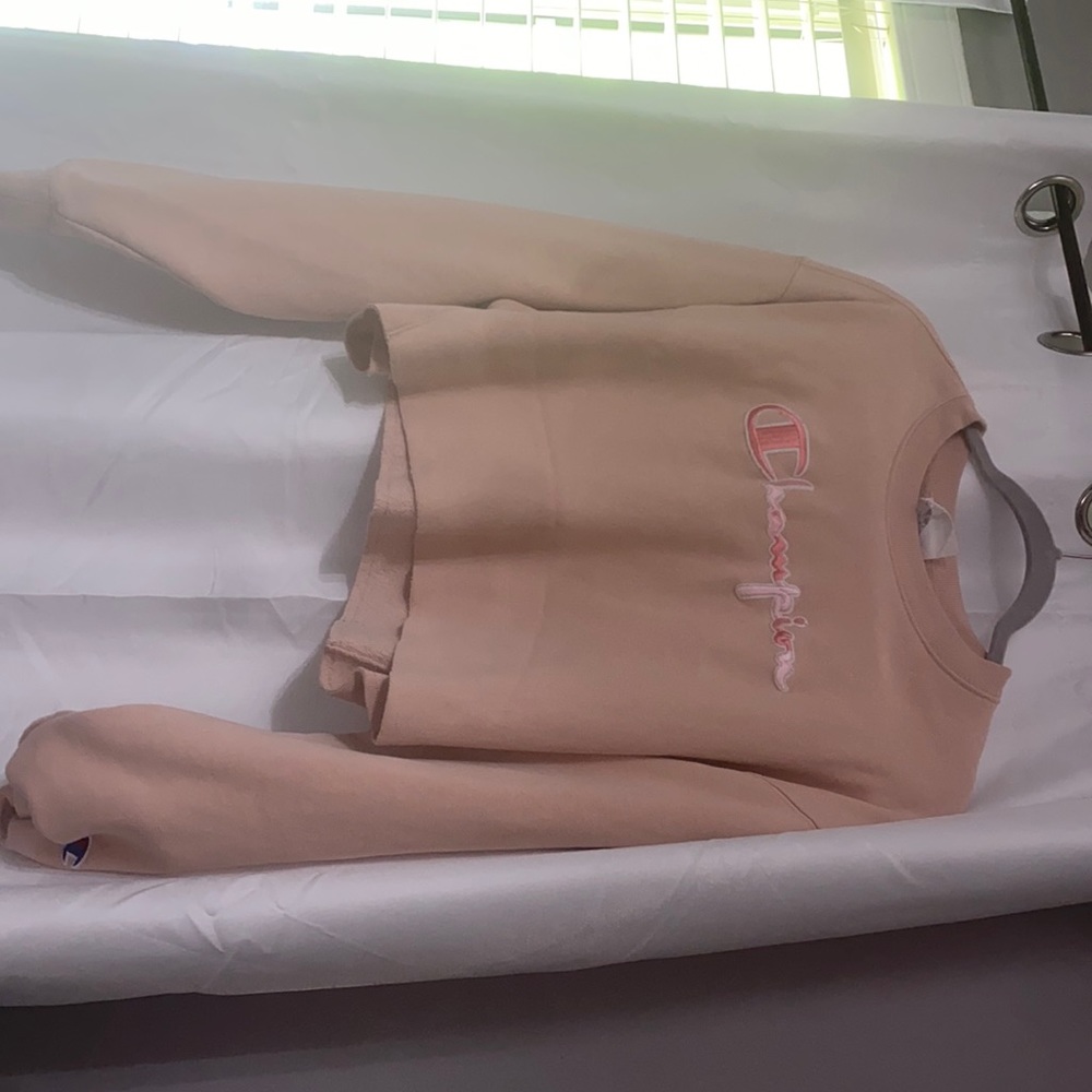 champion pink crop top